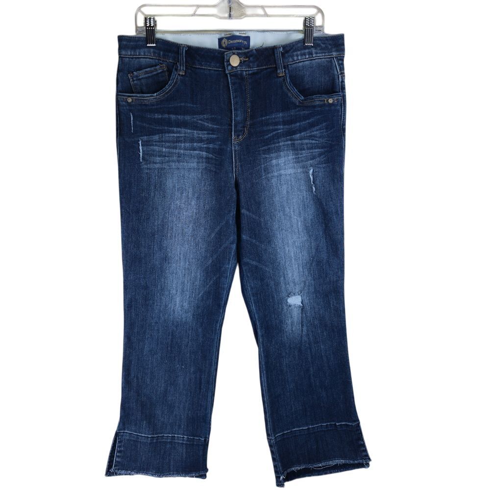 Democracy Brand Women's Dark Blue Cropped Jeans
